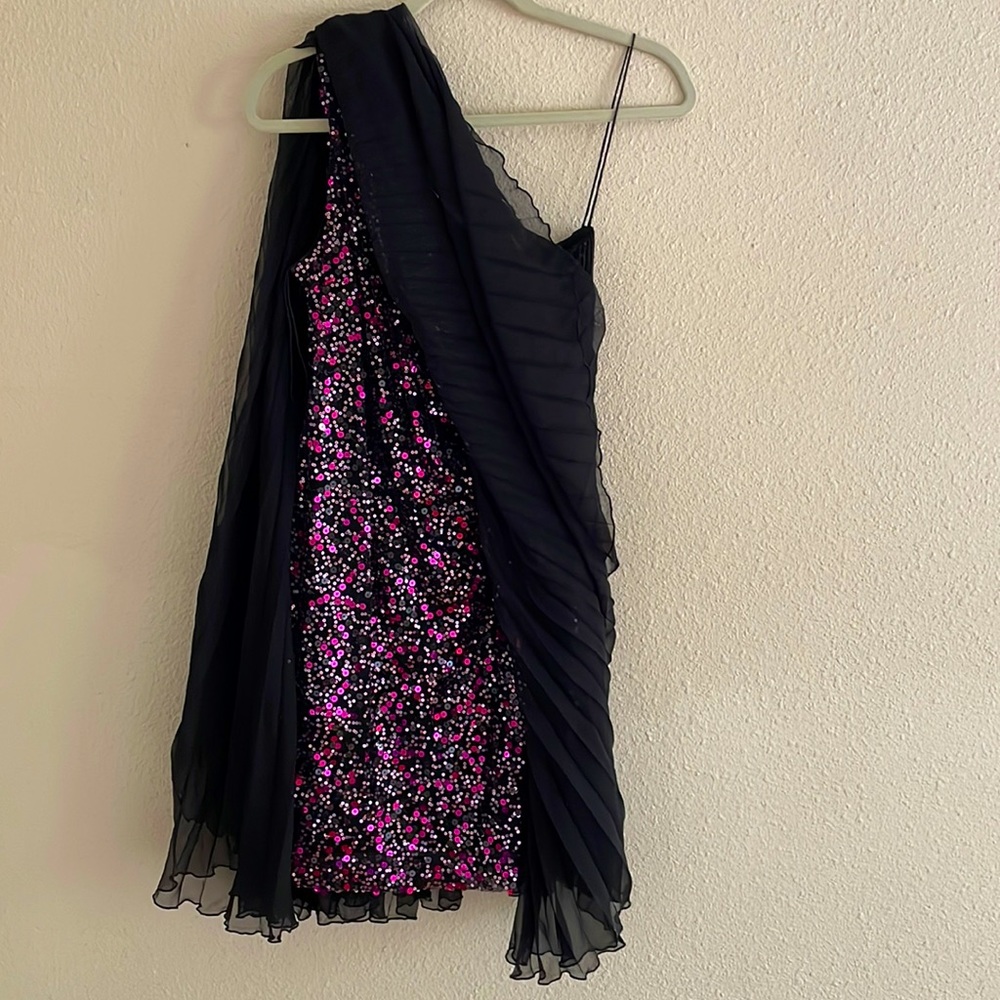 Badgley Mischka Sequin Cocktail Dress